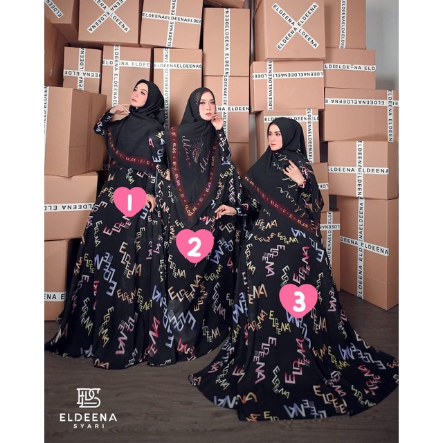 READY GAMIS HANNATIA SYARI BY ELDENNA GAMIS SERUTI GAMIS SET KERUDUNG