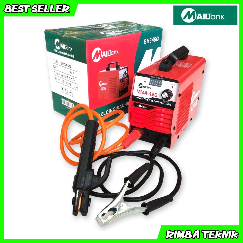 PROMO Termurah Mesin las Mailtank MMA-120 450W Mesin Travolas Las Listrik - Welding Machine Inverter SH345G