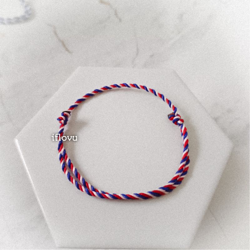 Gelang Tridatu asli bali original / Gelang Bali Tridatu / Gelang Etnik Bali / Gelang Tridatu 3 warna / Gelang Couple Kapel Coupel capel copel