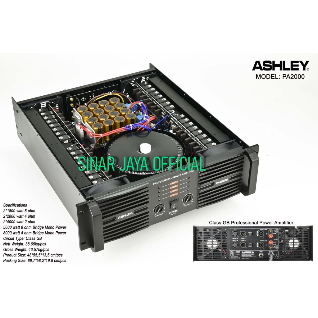 power ashley pa2000 / ashley pa 2000 / ashleypa2000 original