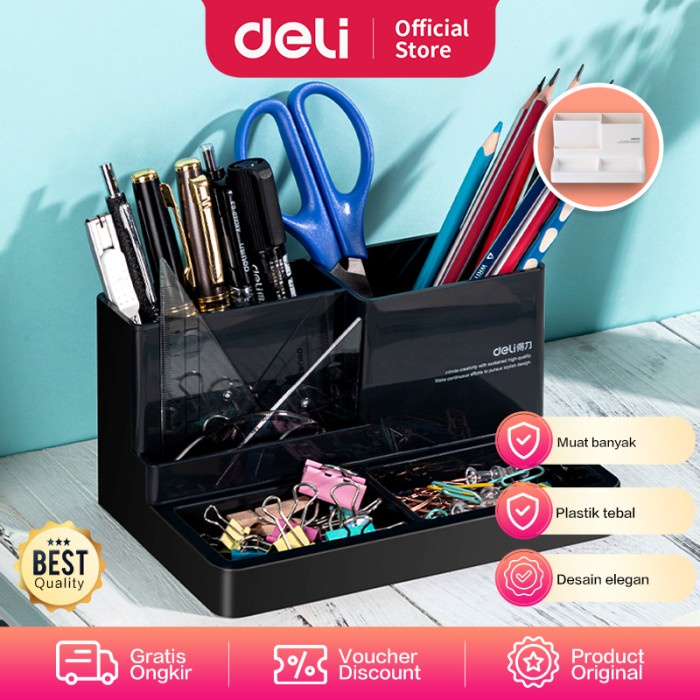 

TERMURAH Deli 9115 desk organizer 3 colors Code 3489