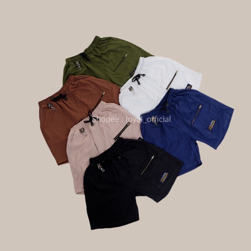 Loyal Celana Pendek Pria Distro Short Pants Dewasa Katun Premium M L XL