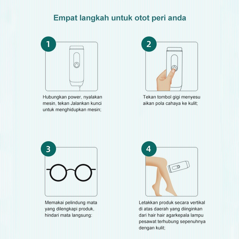 IPL Alat Penghilang Bulu Permanen Tanpa Sakit Hair Removal Instrumen Foton hair removal artefak peremajaan kulit seluruh tubuh pria dan wanita