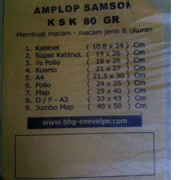 

☞☞ Amplop Coklat Zibiz 1/2 Folio setengah F4 (19x25cm)