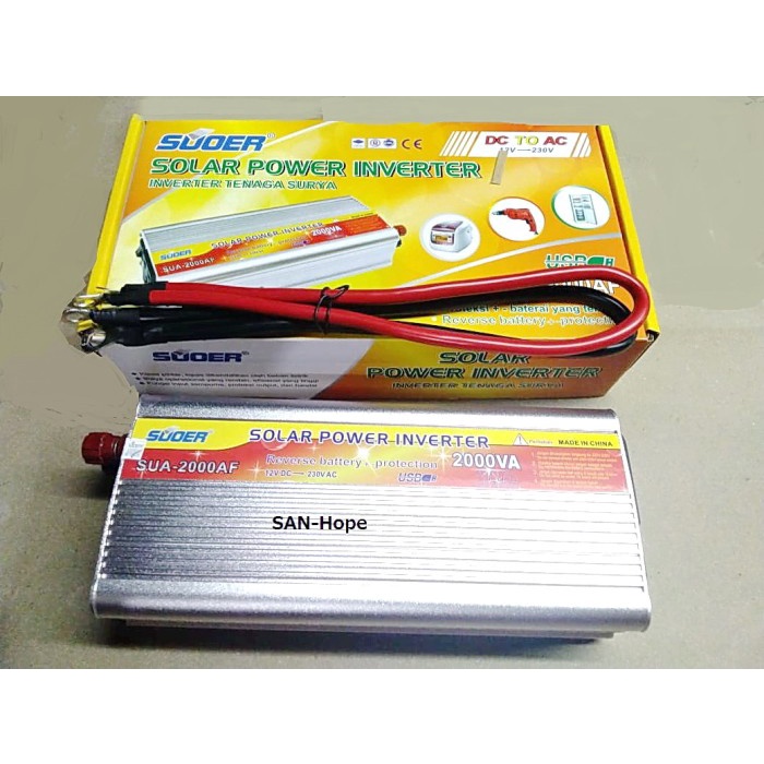 Inverter SUOER 2000w 2000 w 2000watt 2000 watt DC to AC Original SUOER san3sh Segera Beli