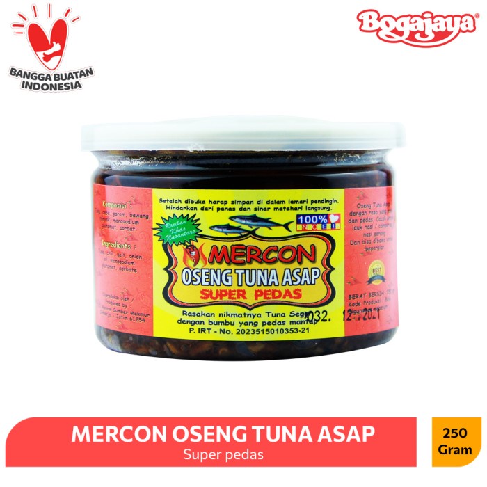 ⭐BISA COD⭐ BUMBU / SAMBAL OSENG TUNA ASAP MERCON 250 GRAM