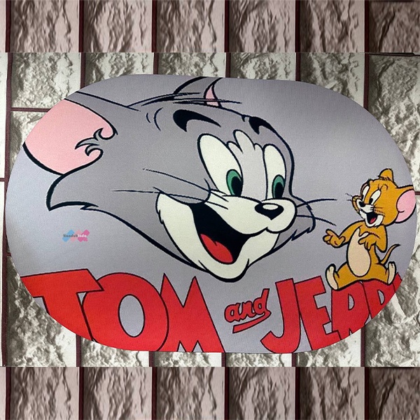 Keset Kaki Diatomite Murah Anti Slip / Anti Bau / Anti Geser / Menyerap Air / Keset Kamar Mandi Bulat Oval Cepat Kering Motif Disney