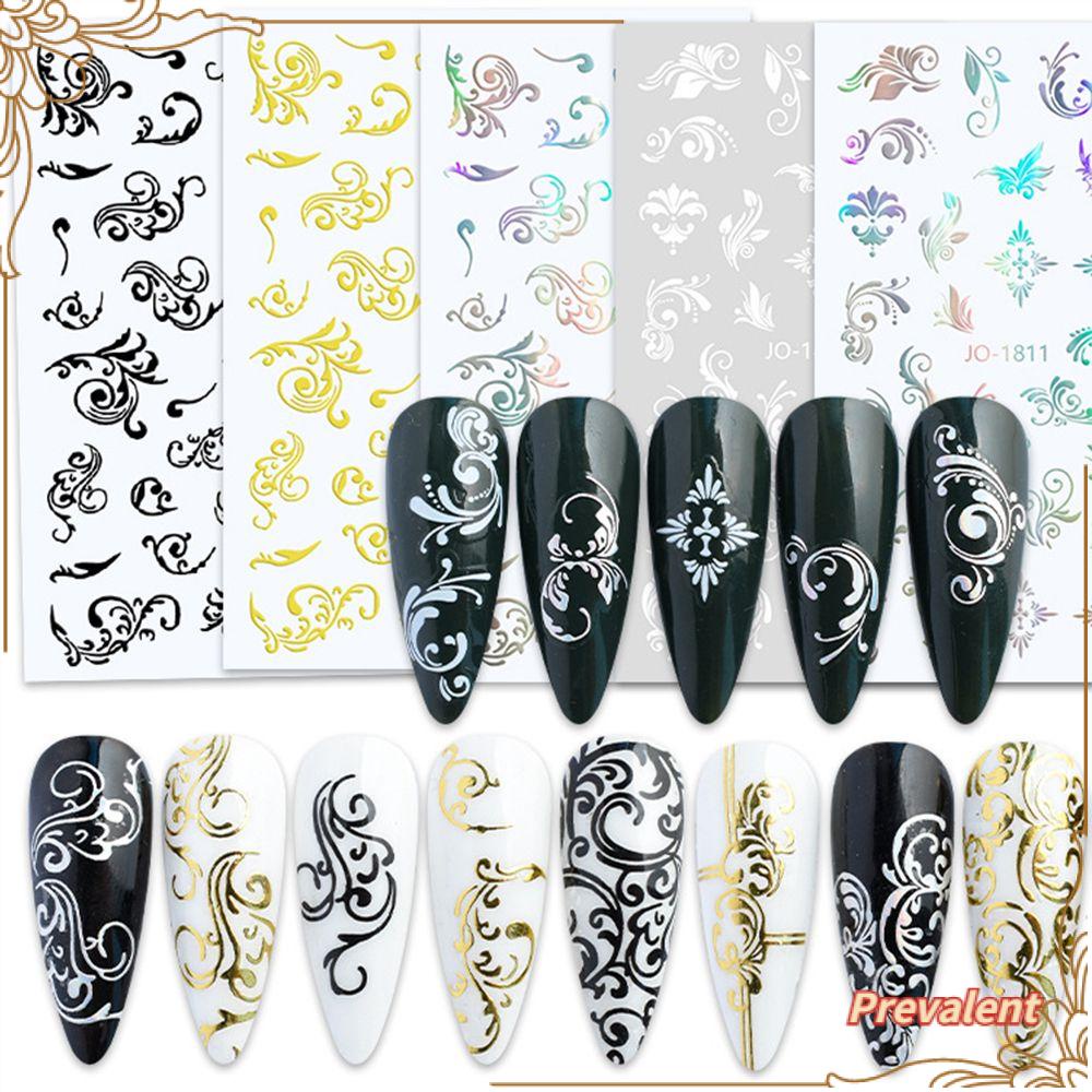 Preva 1lembar Stiker Nail Art Perlengkapan Kuku Perekat Diri Manicure Decor Nail Perhiasan Aksesoris