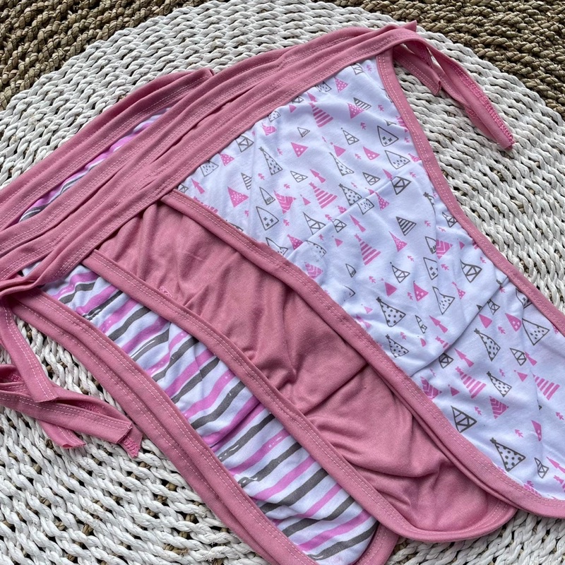 PROMO 7.7 12Pcs/6 Pcs Popok Bayi Baru lahir Popok Cuci Bayi Popok Tali Bayi Baru Lahir DNW BABY