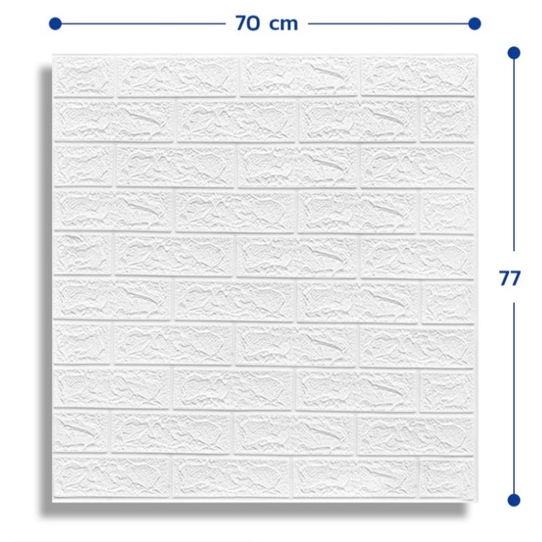 wallsticker/stiker tembok/stiker dinding wallfoam bata