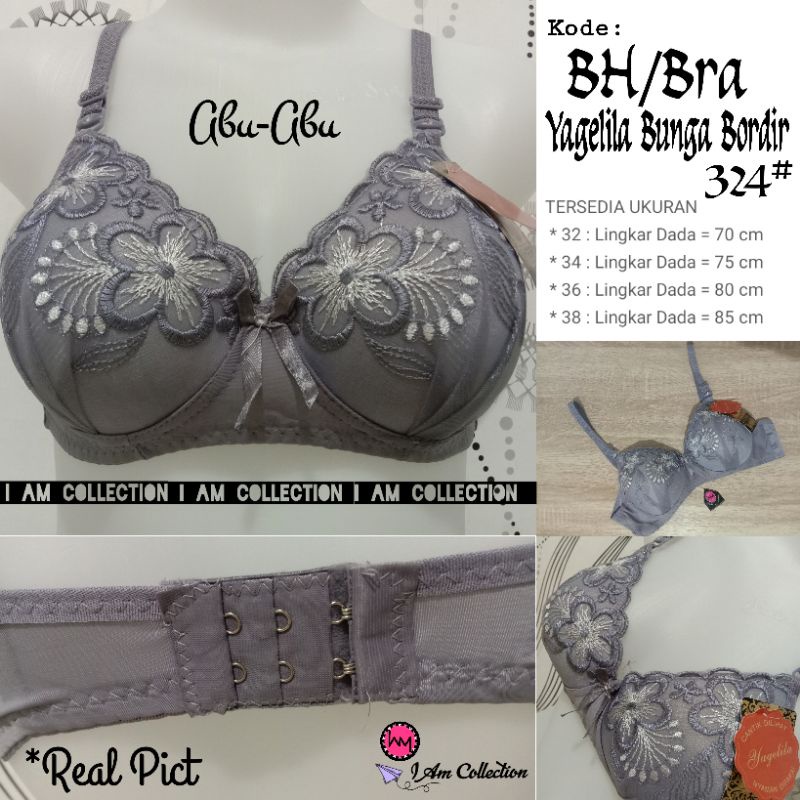 AM | BH | Bra Yagelila Bunga Bordir 324#