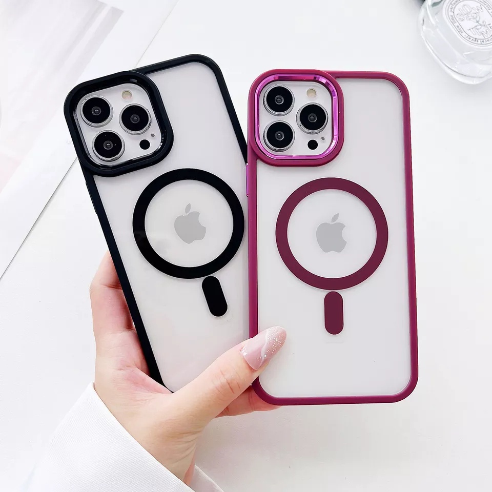 MAGSAFE List CHROME Camera Button Iphone XR Xs max 11 12 13 14 pro max 14 plus Case Cover Casing