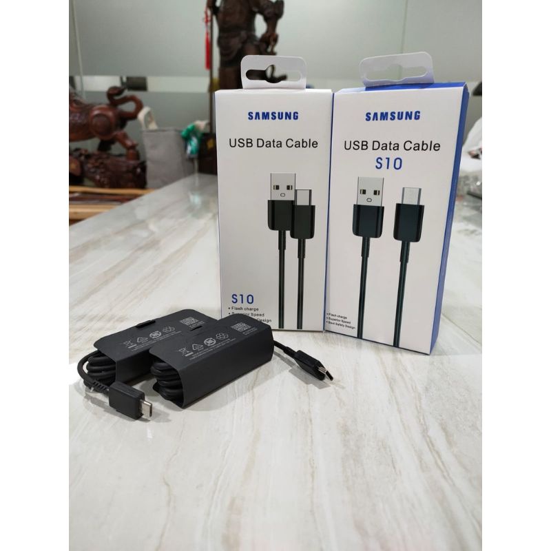 Kabel Data Samsung S10+ S10 Plus Original Micro dan Type C Kabel Samsung Fast Charging