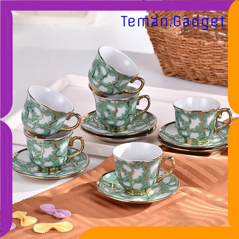 TG - DPR SUNFILI Cangkir Keramik Set 6 in 1 European Style - B151