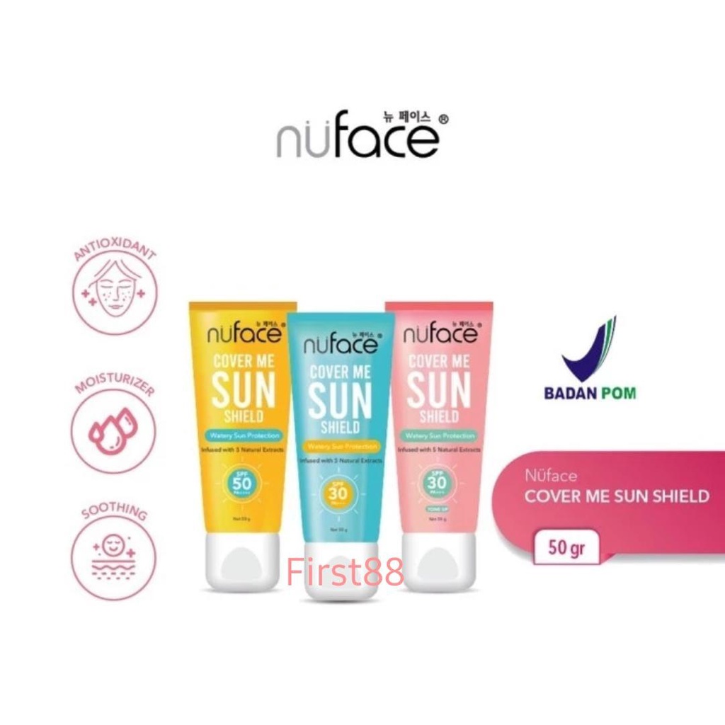 Nuface Cover Me Sun Shield | Sunscreen Nu face 50gr