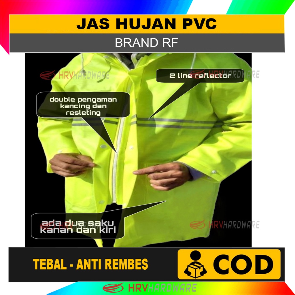 JAS HUJAN BAJU DAN CELANA PVC POLYESTER KUALITAS PREMIUM