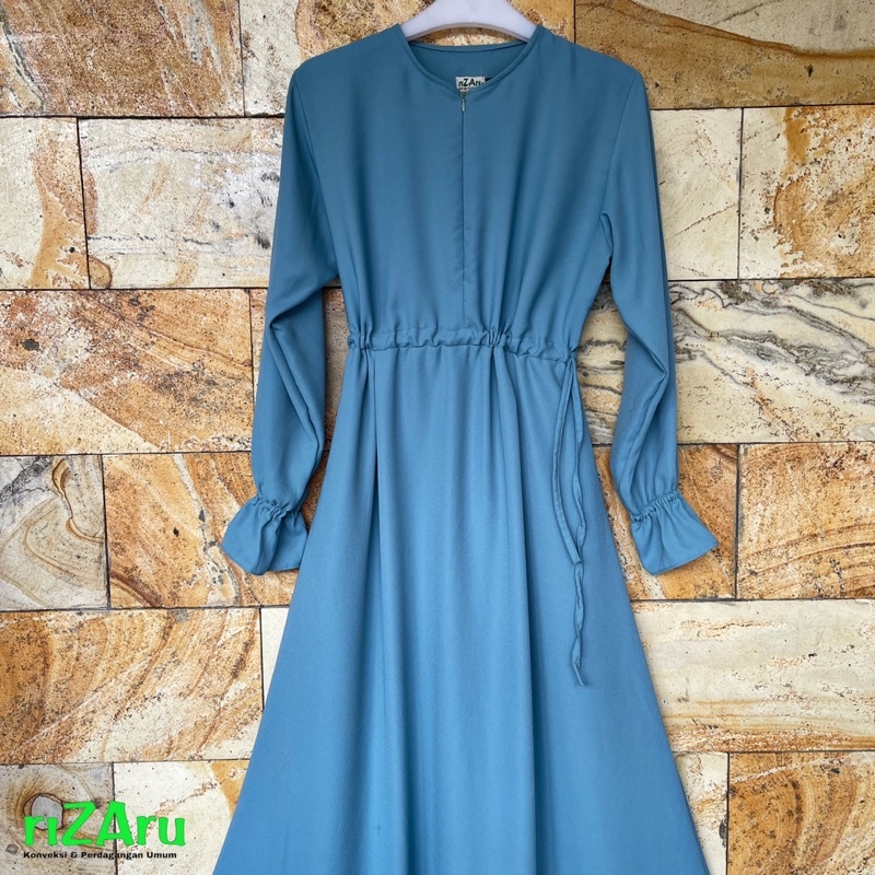 Gamis Serut Tali bahan Wollycube by riZAru