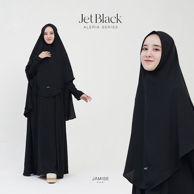 ALERIA Series Set by Jamise Syari - JET BLACK XL (Preloved)