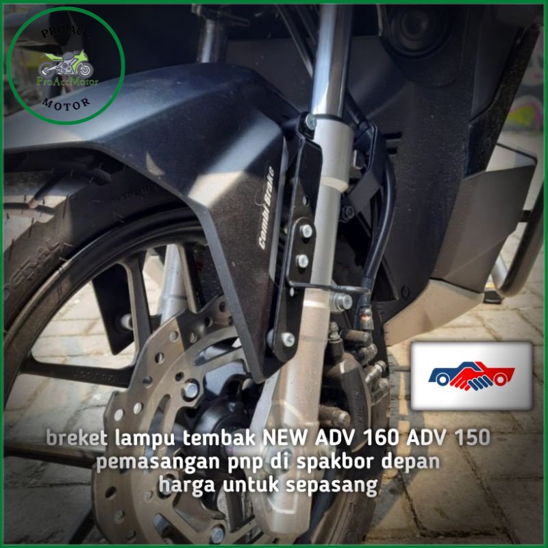 Breket lampu tembak NEW ADV 160 ADV 150 harga sepasang (pro acc motor)