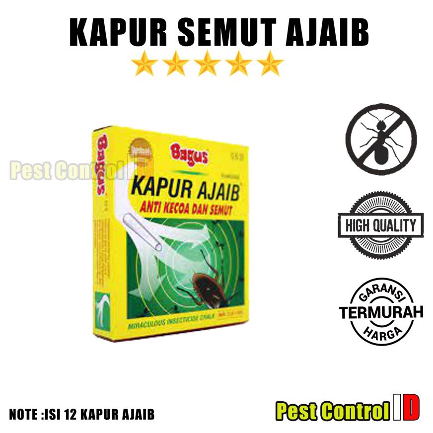 Racun Semut Ajaib (1 Pack Isi 6 Dus Kecil / 12 Biji) / Kapur semut ampuh membasmi semut dan kecoa di