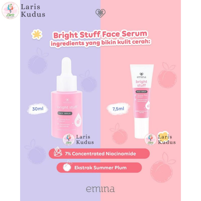 Emina Bright Stuff Face Serum/Emina Serum/Emina Serum Wajah/Emina Serum Pencerah/Emina Serum