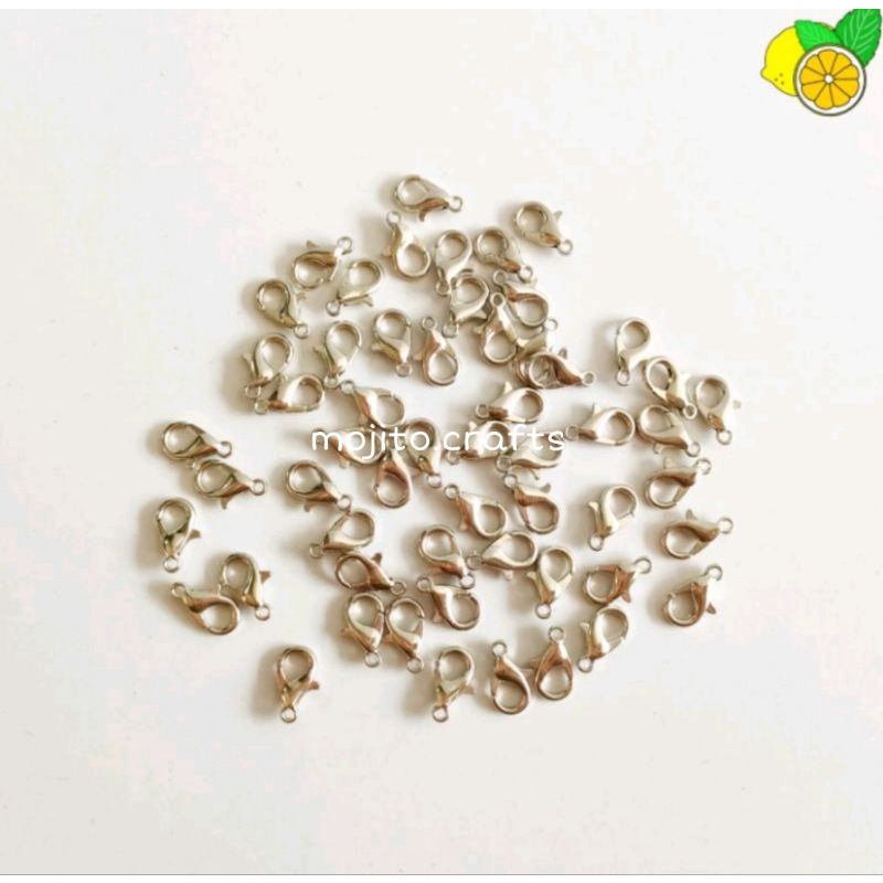 12 Buah Kaitan Udang / Kait Udang / Pengait Udang / Kokot Udang / Kaitan Udang Ukuran Panjang 14 mm