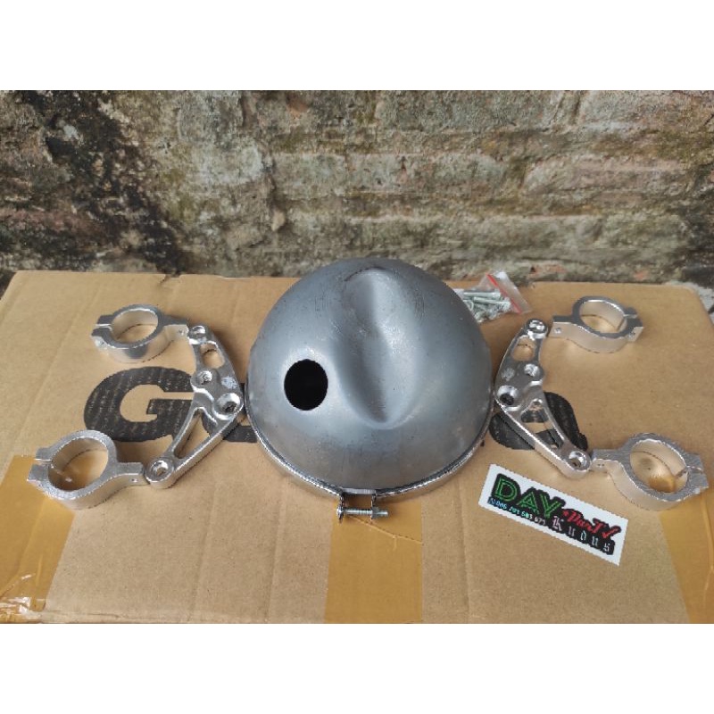 paket kupingan lampu set batok L2g mentah list crom breket lampu set batok L2g brecket lampu utama s