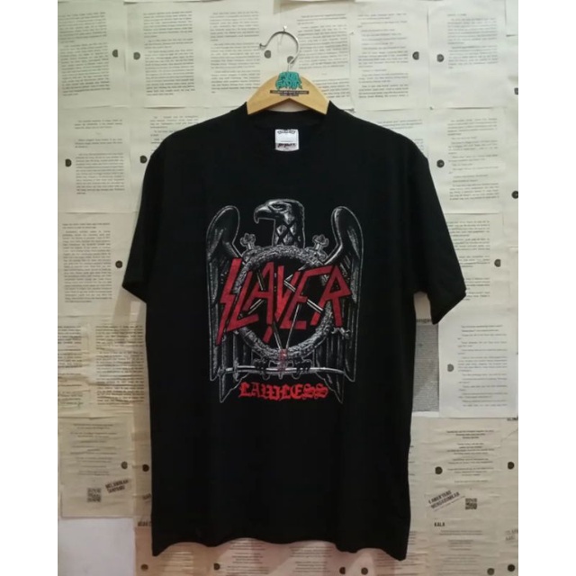 T-shirt Lawless Jakarta X Slayer - Black Eagle SS