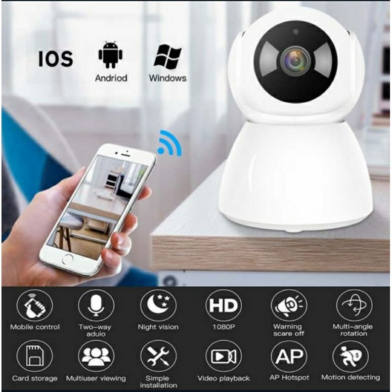 CCTV V380 Ip Camera Mini HD 1080P Wireless CCTV Wifi Snowman Kamera CCTV