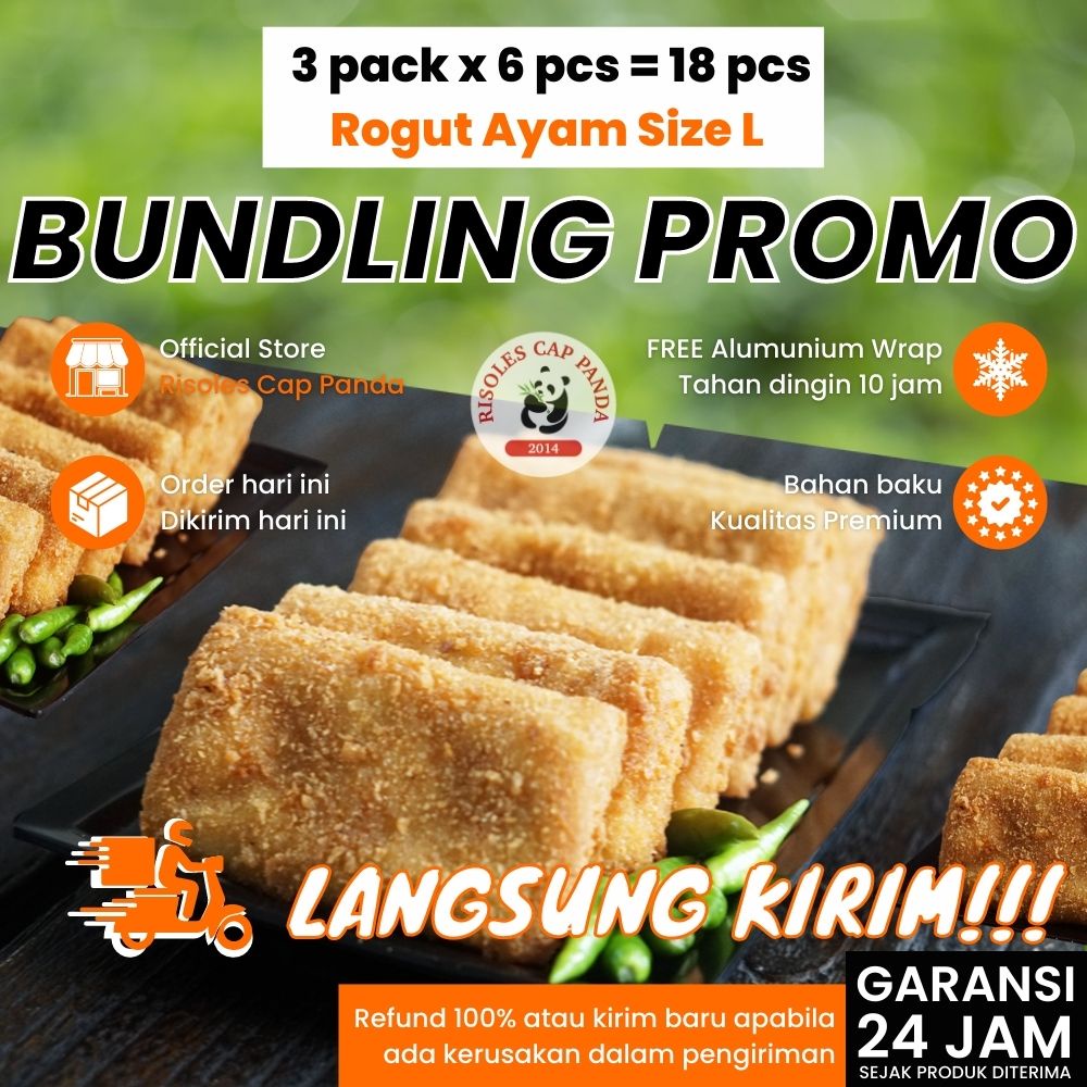 

[ ] RISOLES ROGUT AYAM FROZEN by CAP PANDA