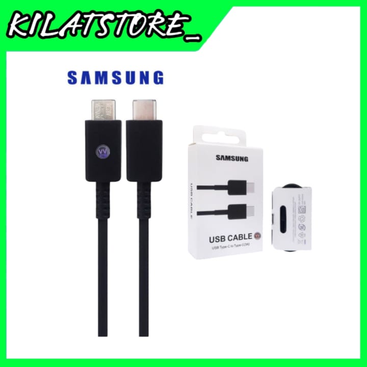 Kabel Data Samsung Galaxy Note 10 Note 10+ Original 100% Fast Charging 3A USB Type-C to Type-C