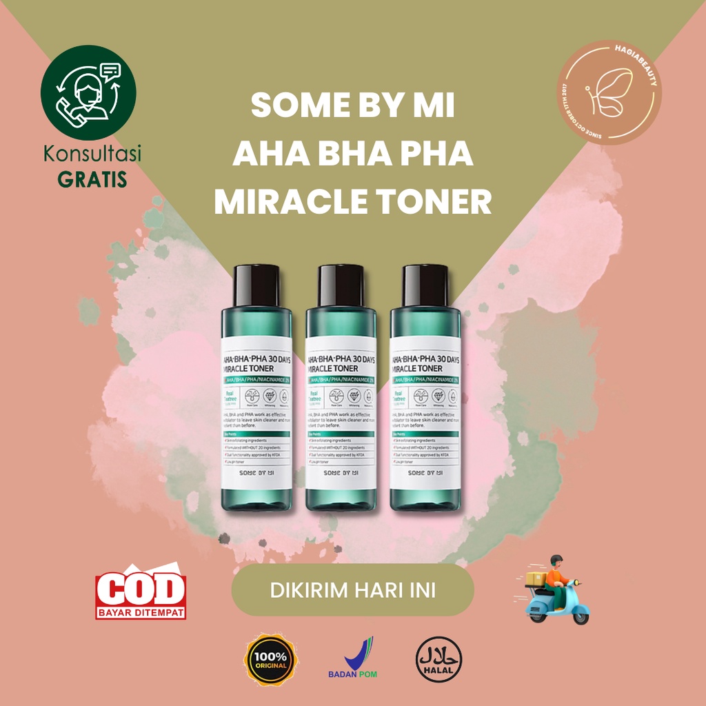 Bisa COD - SOME BY MI Aha Bha Pha 30 Days Miracle Toner &amp; Serum