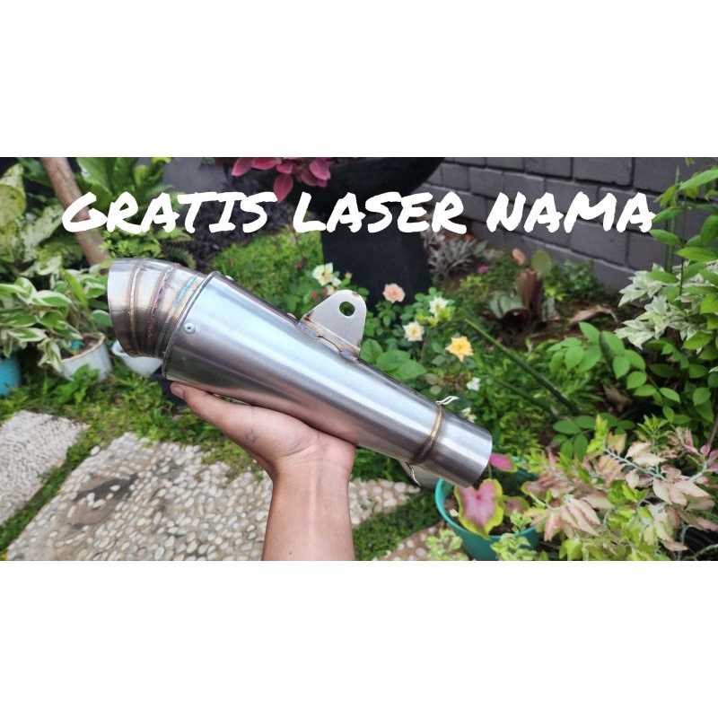 knalpot motor racing keong jigsaw  laser nama merk emblem dpj rms bss tlr