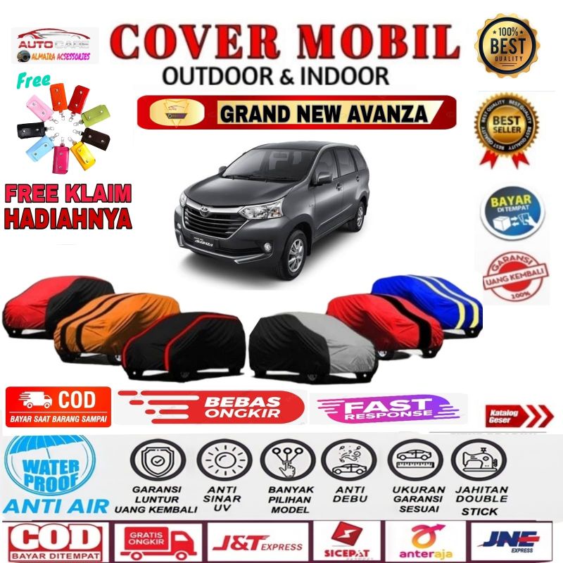 Body Cover Mobil Grand New Avanza Sarung Mobil Grand New Avanza 2015 2016 2017  Selimut Mantel Mobil Grand Avanza Kerudung Mantrol Tutupan Mobil Grand New Avanza Outdoor Indoor