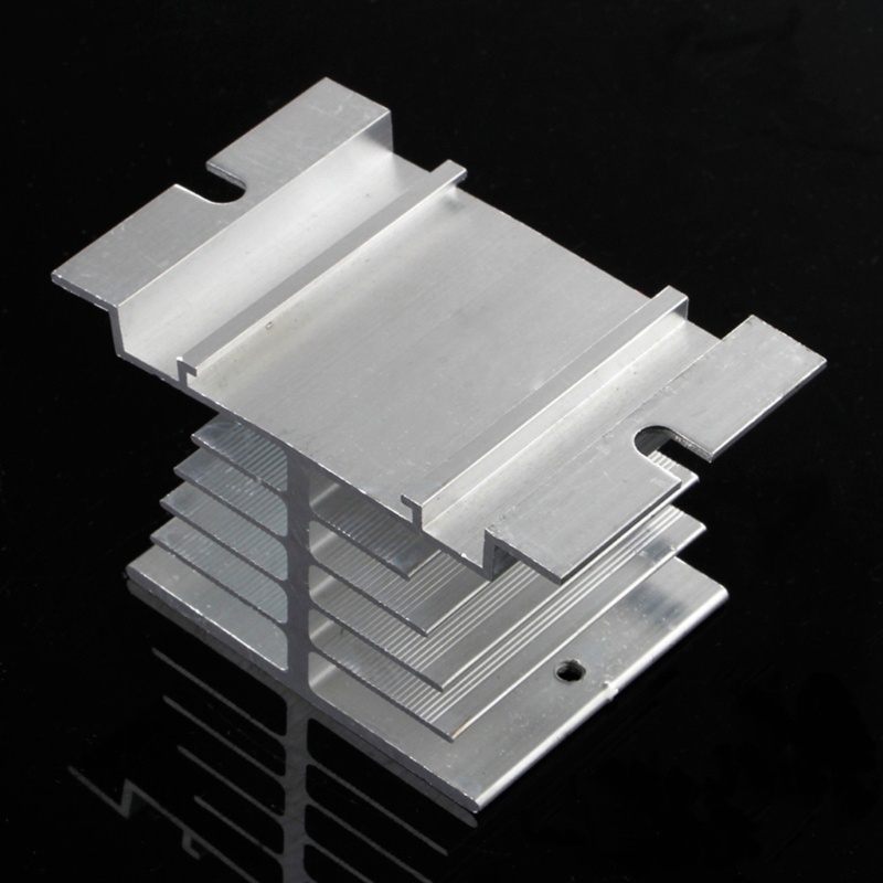 Bt 1Pc Relay Single Phase Solid State SSR Heat Sink Radiator Pembuangan Aluminium