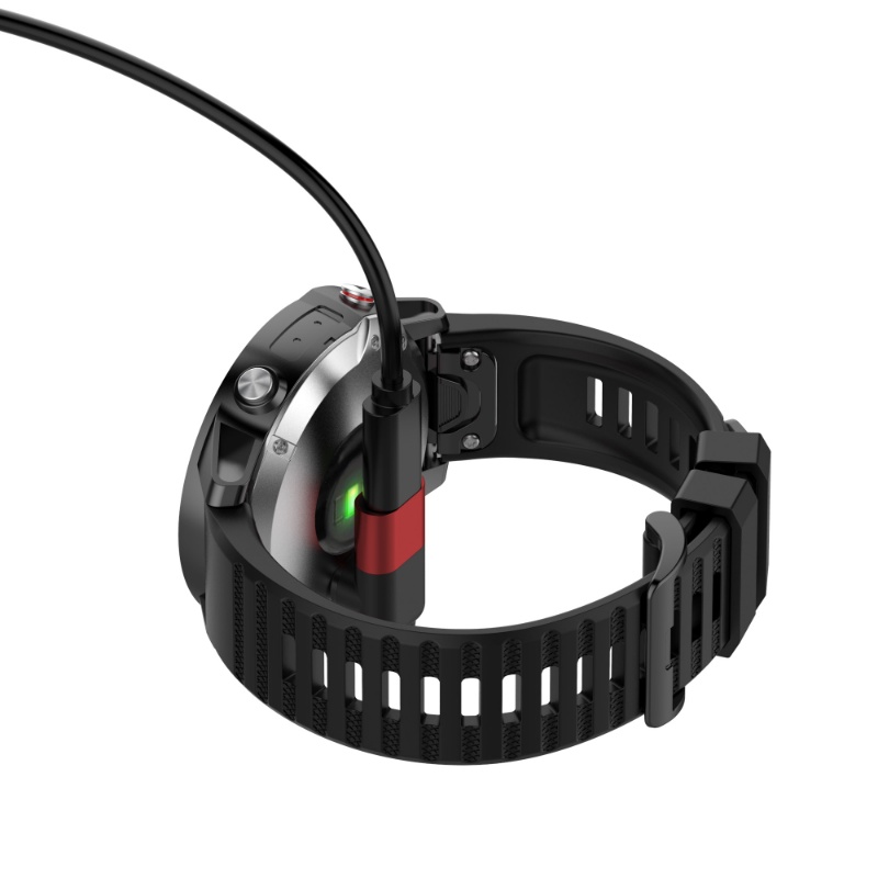 Adaptor Dengan Lubang Lanyard90° Siku Adaptor Adaptor Adaptor Jam Tangan Adaptor Cas Konektor Kabel Cas Portable Kompatibel Dengan Jam Tangan Garmin