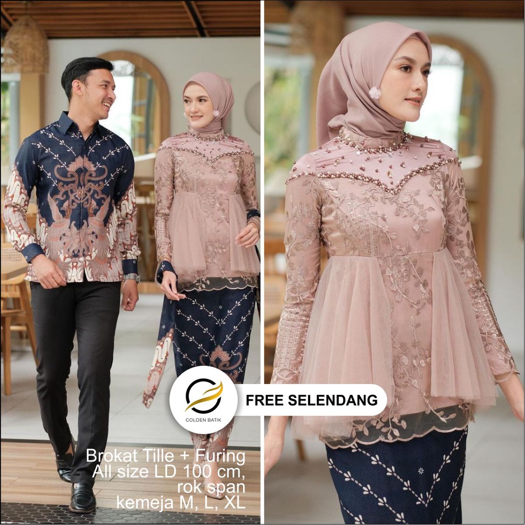 Batik Couple Modern Couple Modern Kebaya Tunik Couple Tunangan Wisuda Kondangan Lamaran Batik Modern