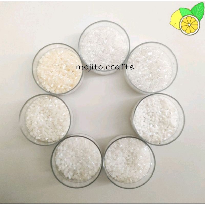 Payet Jepang MGB Asli Original Varian Warna Putih / Payet Putih / Payet MGB / Payet Kebaya / Matsuno