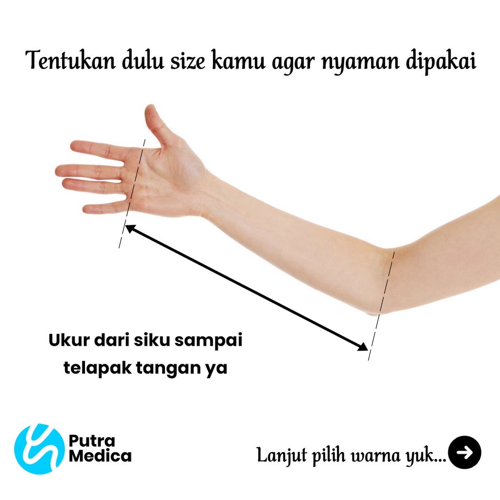 Putra Medica Arm Sling BASIC / Penyangga Tangan Cedera / Gendongan Lengan Siku Patah Tulang