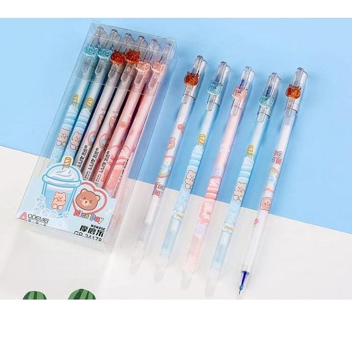 

[I-7Q »] [GROSIR] 1 LUSIN Bolpen/ Pulpen Hapus/ Pena Bisa Di Hapus Aodemei/ ZI XIN/ + GANTUNGAN BONEKA ISI 12 PCS-viral