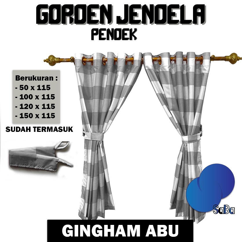 GT120 - GORDEN JENDELA MINIMALIS 10 RING EMBOSH DAN AESTHETIC