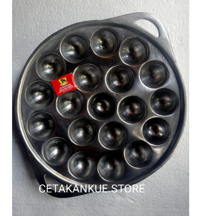 Murah Luar Biasa CETAKAN TAKOYAKI LUBANG BESAR TEBAL