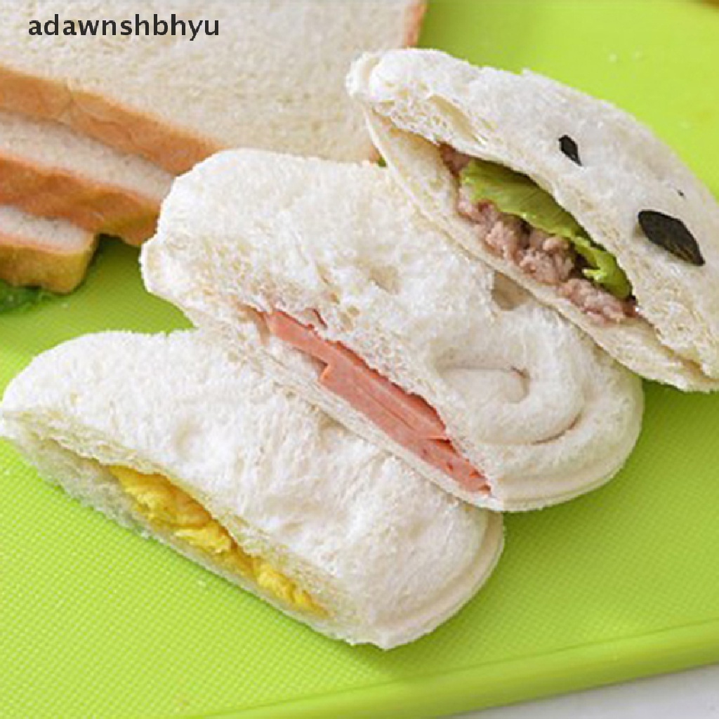 Adawnshbhyu 1Pc Cetakan Sandwich Bentuk Beruang Kecil Roti Biskuit Cetakan Timbul Aksesoris ID