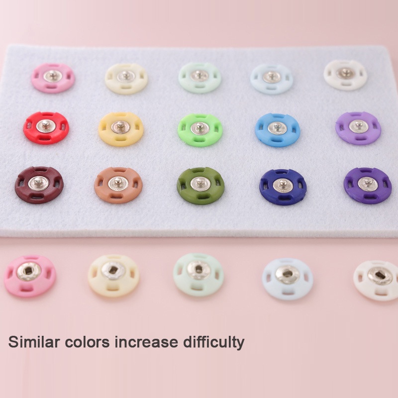 Montessori Snap Button Color Match Mainan Korek Mata Tangan Koordinasi Snap Fastener Halus Motor Game Mainan Edukasi Dini