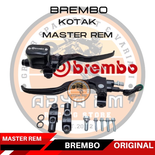 handle master rem brembo tabung kotak set kiri kanan drat dudukan spion universal semua motor satria
