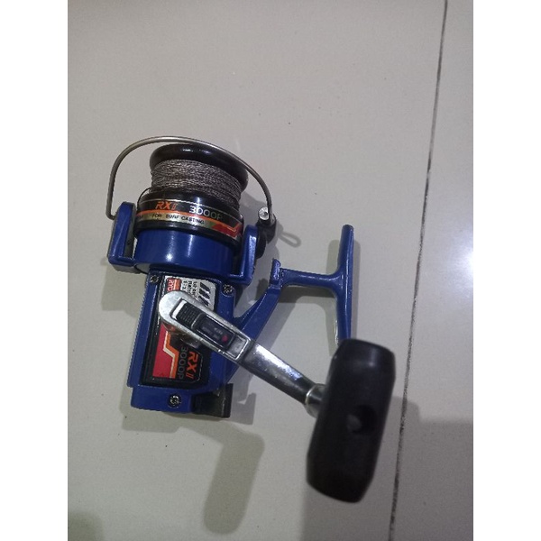 reel ryobi rx 2 ukuran 3000 smoth  bekas pakai
