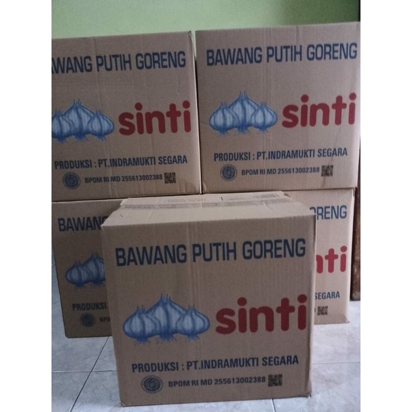 

bawang putih goreng Sinti 50g 1 karton isi 8 pak