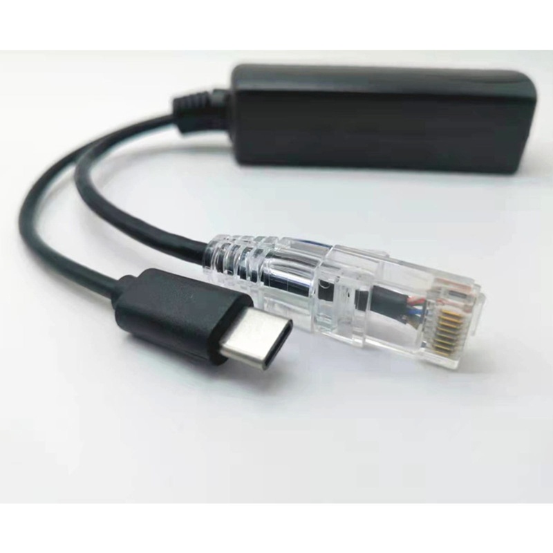 Zzz Gigabit PoE Splitter 5V 2.4 A TYPE-C/DC5521/Pemisah Colokan Listrik Micro USB