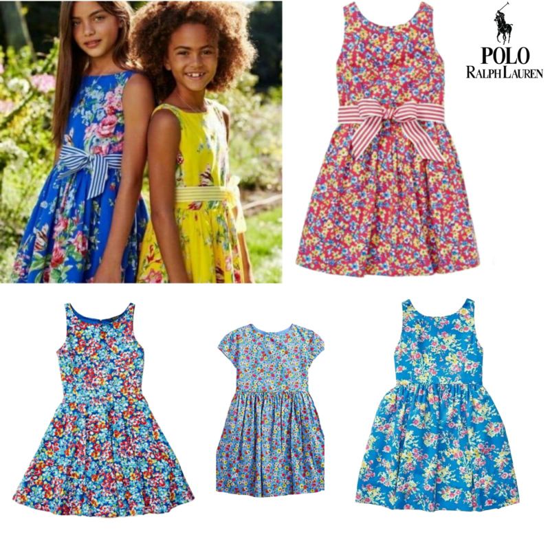 Polo Ralph Lauren Dress Girls / Dress anak perempuan Polo (12 Bulan-16 Tahun)