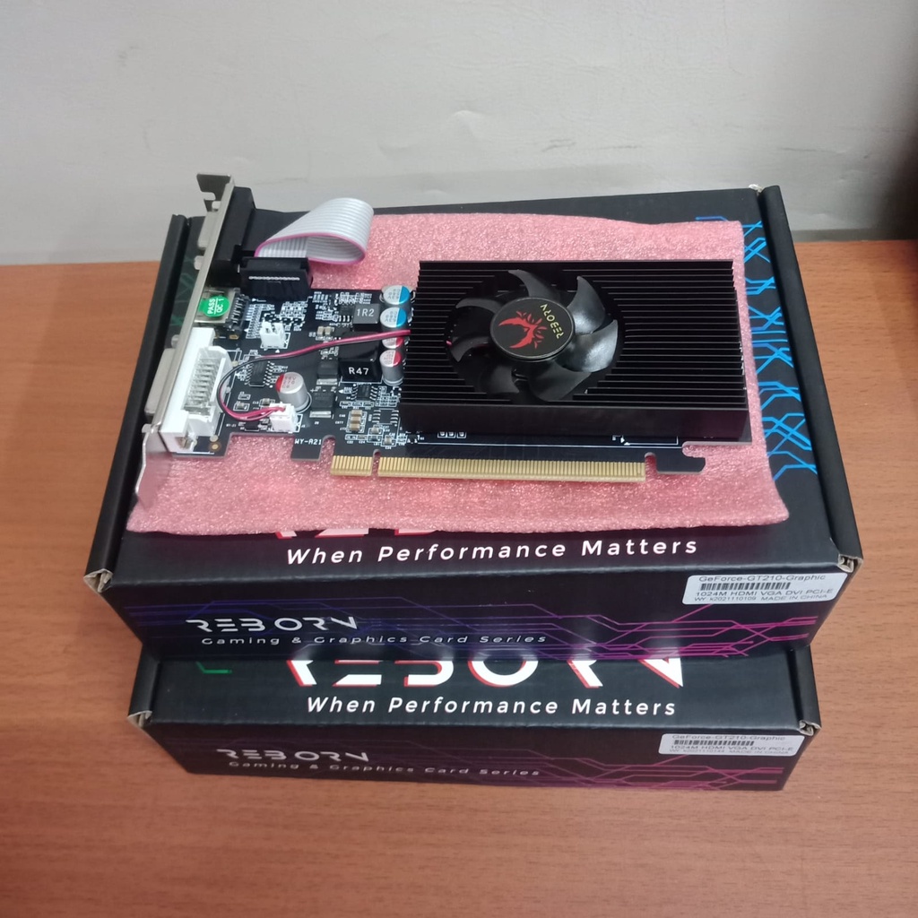 VGA REBORN NVIDIA GEFORCE GT 210 1GB DDR3 64-BIT BREND REBORN GARANSI DISTRIBUTOR 1 TAHUN,VGA CARD LOW PROFILE,VGA